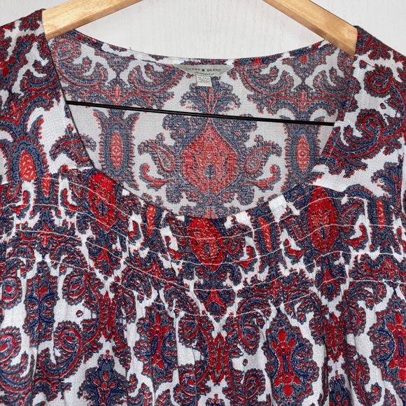 Lucky Brand Paisley Print Women's Top - Picture 3 of 5